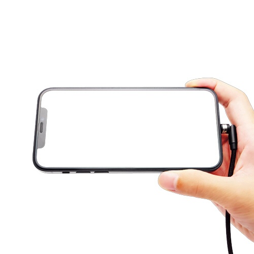 クマザキエイム　ｐｉｔａＲａｋｕ　超楽ピタッ　スマホ充電ケーブル　Ｌｉｇｈｔｎｉｎｇ対応　ブラック　２ｍ　ＰＲ－Ｌ０２０Ｋ　１本4