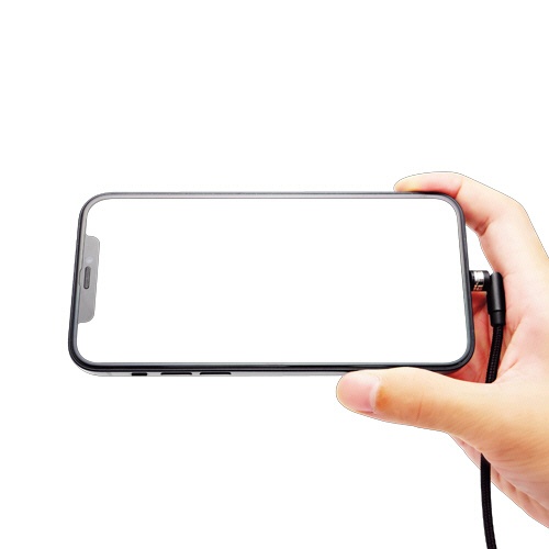 クマザキエイム　ｐｉｔａＲａｋｕ　超楽ピタッ　スマホ充電ケーブル　Ｔｙｐｅ－Ｃ対応　シルバー　２ｍ　ＰＲ－Ｃ０２０Ｓ　１本4