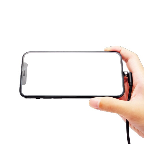 クマザキエイム　ｐｉｔａＲａｋｕ　超楽ピタッ　スマホ充電ケーブル　Ｔｙｐｅ－Ｃ対応　ブラック　１ｍ　ＰＲ－Ｃ０１０Ｋ　１本4