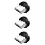 クマザキエイム　ｐｉｔａＲａｋｕ　超楽ピタッ　スマホ充電ケーブル専用マグネット端子　Ｍｉｃｒｏ－ＵＳＢ　ＰＲＭ－Ｍ０３　１パック（３個）