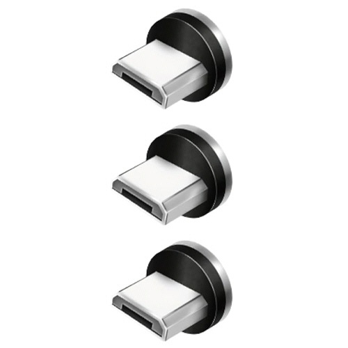クマザキエイム　ｐｉｔａＲａｋｕ　超楽ピタッ　スマホ充電ケーブル専用マグネット端子　Ｍｉｃｒｏ－ＵＳＢ　ＰＲＭ－Ｍ０３　１パック（３個）1