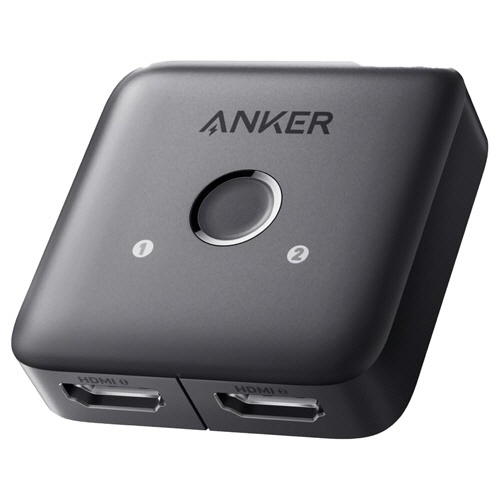 アンカージャパン　ＨＤＭＩ切替器　ＡＮＫＥＲ　ＨＤＭＩ　Ｓｗｉｔｃｈ（２－ｉｎ－１）　グレー　Ａ８３Ｈ１０Ａ１　１個1