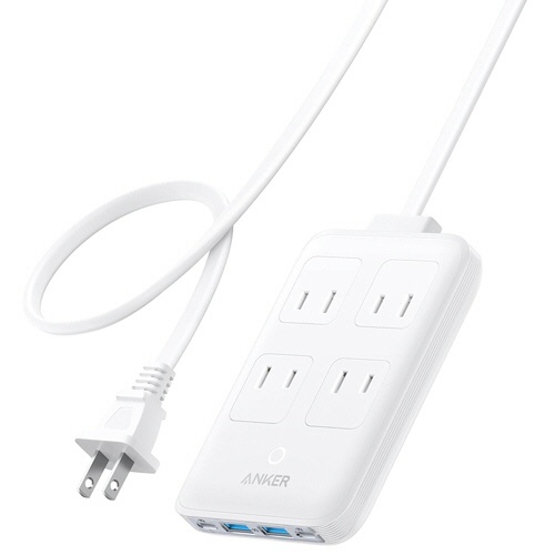 アンカージャパン　電源タップ　ＡＮＫＥＲ　Ｃｈａｒｇｉｎｇ　Ｓｔａｔｉｏｎ（８－ｉｎ－１　２０Ｗ）　ホワイト　Ａ９１Ｃ３５２１　１個1