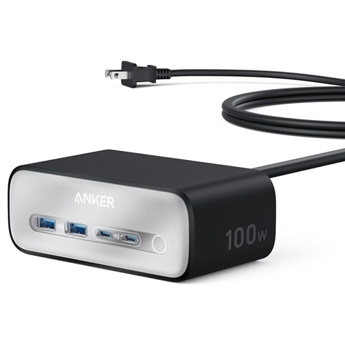 アンカージャパン　電源タップ　ＡＮＫＥＲ　Ｃｈａｒｇｉｎｇ　Ｓｔａｔｉｏｎ（７－ｉｎ－１　１００Ｗ）　ブラック　Ａ９１Ｃ４Ｎ１１　１個1