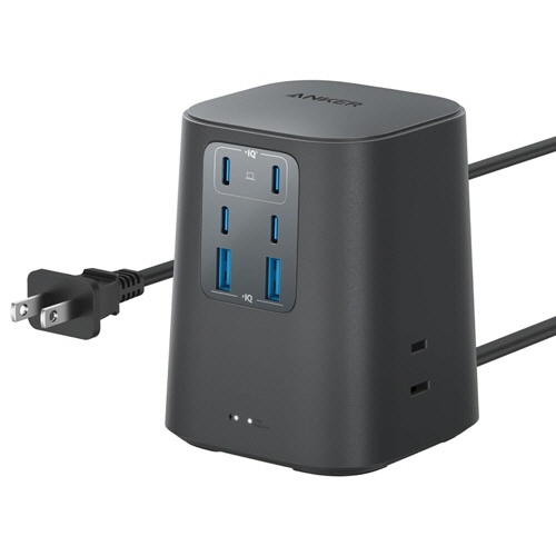 アンカージャパン　電源タップ　ＡＮＫＥＲ　Ｃｈａｒｇｉｎｇ　Ｓｔａｔｉｏｎ（９－ｉｎ－１　１００Ｗ）　ブラック　Ａ９１Ｃ６５１１　１個1