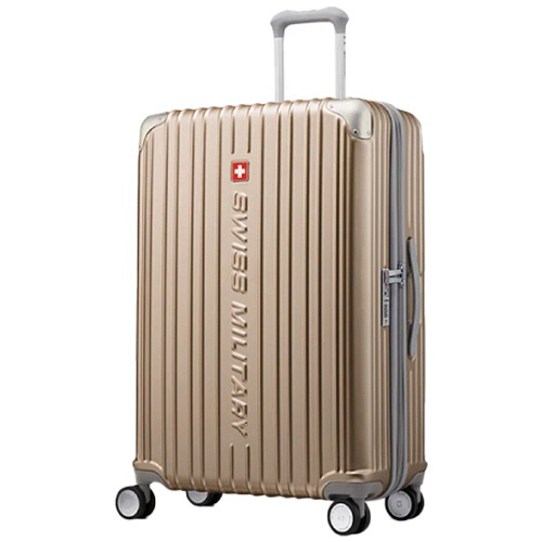 エム・エス・シー　ＳＷＩＳＳ　ＭＩＬＩＴＡＲＹ　ＣＹＧＮＵＳ（シグナス）　スーツケース　９８Ｌ　シャンパンゴールド　ＳＭ－Ａ８２８　ＧＯＬＤ　１台1