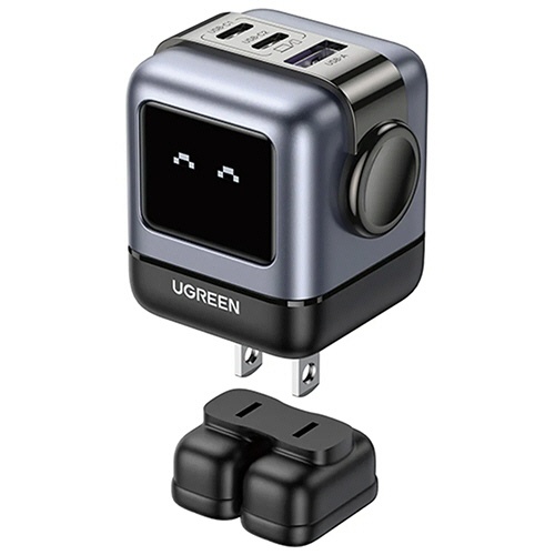 ユーグリーン　Ｕｎｏ　ＲＧ　急速充電器　６５Ｗ　ＧａＮ　２Ｃ１Ａ　１５５７０　メタリックグレー　ＵＧＲ－ＯＴ－００００２６　１個3