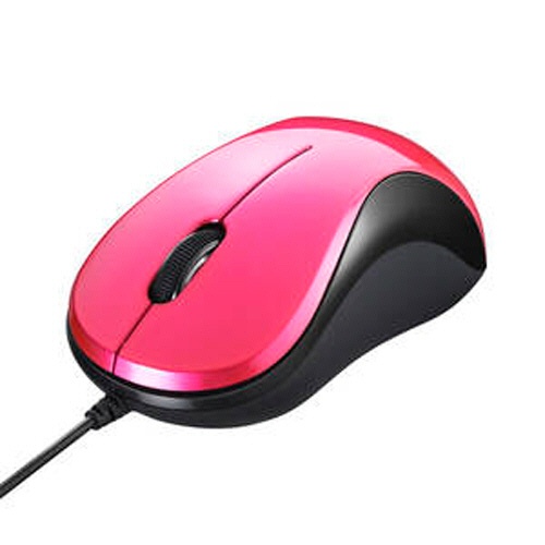 バッファロー　有線　ＢｌｕｅＬＥＤ　静音　３ボタンマウス　ピンク　ＢＳＭＢＵ１００ＰＫ　１個1