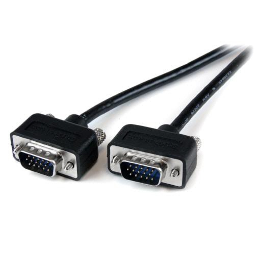 ＳｔａｒＴｅｃｈ．ｃｏｍ　極細ＶＧＡケーブル　１．８ｍ　ミニＤ－Ｓｕｂ１５ピン（オス）－ミニＤ－Ｓｕｂ１５ピン（オス）　ブラック　ＭＸＴ１０１ＭＭＬＰ６　１本1