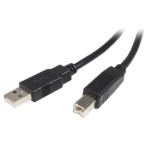ＳｔａｒＴｅｃｈ．ｃｏｍ　ＵＳＢ２．０ケーブル　１ｍ　Ｔｙｐｅ　Ａ（オス）－Ｂ（オス）　ブラック　ＵＳＢ２ＨＡＢ１Ｍ　１本