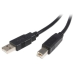 ＳｔａｒＴｅｃｈ．ｃｏｍ　ＵＳＢ２．０ケーブル　５０ｃｍ　Ｔｙｐｅ　Ａ（オス）－Ｂ（オス）　ブラック　ＵＳＢ２ＨＡＢ５０ＣＭ　１本