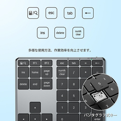 アイクレバー　テンキー　Ｂｌｕｅｔｏｏｔｈ　ブラック　ＩＣ－ＫＰ１０　１個5