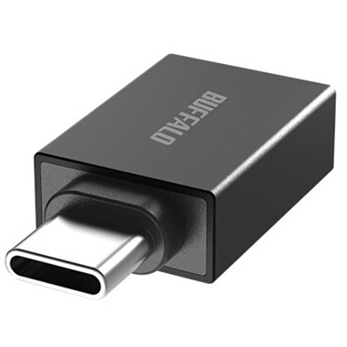 バッファロー　ＵＳＢ３．２　Ｇｅｎ１変換アダプター（Ａ　ｔｏ　Ｃ）　ブラック　ＢＳＵＡＣ３２１ＡＤＢＫ　１個2