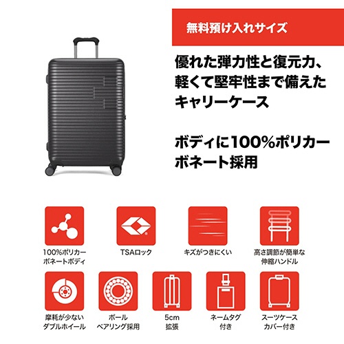 エム・エス・シー　ＳＷＩＳＳ　ＭＩＬＩＴＡＲＹ　ＭＯＴＩＶＡＮ（モティバン）　スーツケース　７８／９２Ｌ　カーボングレー　ＳＭ－Ｈ３２６Ｐ　ＧＲＡＹ　１台2