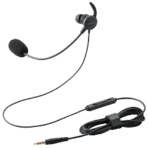 エレコム　片耳カナル型有線ヘッドセット　マイクアーム付き　φ３．５ｍｍ　４極　ブラック　ＨＳ－ＥＰ２１ＭＴＢＫ　１個
