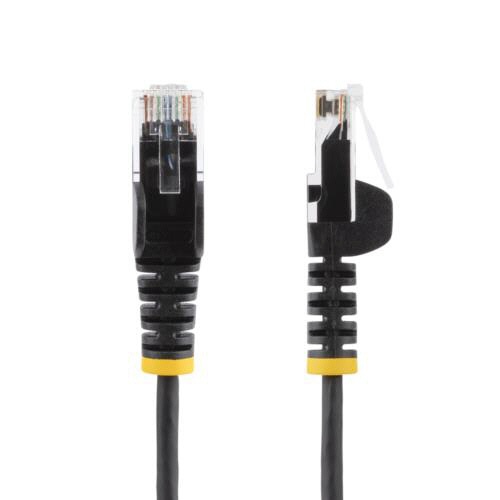 ＳｔａｒＴｅｃｈ．ｃｏｍ　カテゴリ６　ＬＡＮケーブル　極細タイプ　ツメ折れ防止　１ｍ　ブラック　Ｎ６ＰＡＴ１００ＣＭＢＫＳ　１本2