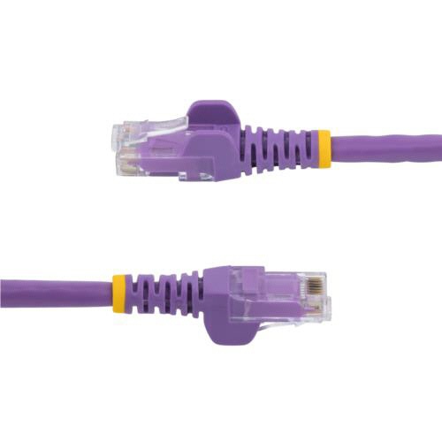 ＳｔａｒＴｅｃｈ．ｃｏｍ　カテゴリ６　ＬＡＮケーブル　ＲＪ４５モールドコネクタ　ツメ折れ防止　０．５ｍ　パープル　Ｎ６ＰＡＴＣ５０ＣＭＰＬ　１本3