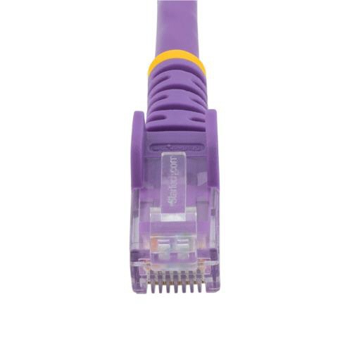 ＳｔａｒＴｅｃｈ．ｃｏｍ　カテゴリ６　ＬＡＮケーブル　ＲＪ４５モールドコネクタ　ツメ折れ防止　０．５ｍ　パープル　Ｎ６ＰＡＴＣ５０ＣＭＰＬ　１本4