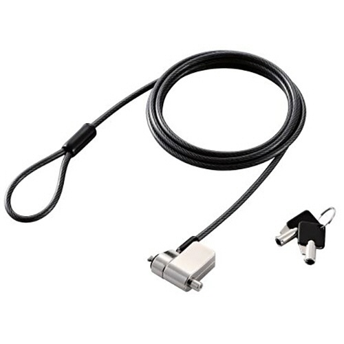 エレコム　セキュリティワイヤーロック　統一キー仕様　シリンダー錠　ＥＳＬ－７０４ＥＳ　１個1