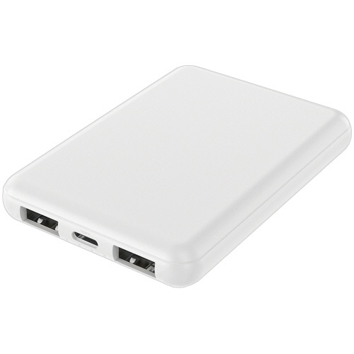 ハイディスク　モバイルバッテリー（ＰＰ袋）　５０００ｍＡｈ　ホワイト　ＨＤ４－ＭＢＴＣ５０００ＷＨＰ　１個1