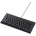 サンワサプライ　ＵＳＢハブ付コンパクトキーボード（ＵＳＢ２．０ハブ２ポート付き）　テンキーなし　ブラック　ＳＫＢ－ＫＧ３ＵＨ２ＢＫ　１台