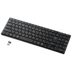 サンワサプライ　ワイヤレススリムキーボード　テンキー付き　ブラック　ＳＫＢ－ＷＬ２２ＢＫＮ　１台