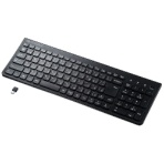 サンワサプライ ワイヤレススリムキーボード(Type-C接続) ブラック SKB-WL31CBK 1台