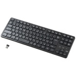 サンワサプライ ワイヤレス静音キーボード(2.4GHzワイヤレス) テンキーなし ブラック SKB-WL38BK 1台
