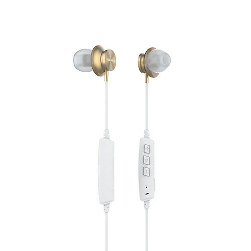 ナガオカ　長時間再生対応　アルミハウジング高音質ワイヤレスイヤホン　シャンパンゴールド　ＢＴ８２５ＣＧＤ　１個1