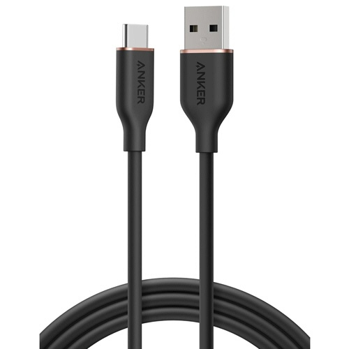 アンカージャパン　ＡＮＫＥＲ　ＵＳＢ－Ｃ　＆　ＵＳＢ－Ａ　ケーブル　Ｆｌｏｗ　１．８ｍ　ミッドナイトブラック　Ａ８５Ｇ１Ｎ１２　１本1