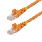 ＳｔａｒＴｅｃｈ．ｃｏｍ　カテゴリ５ｅ　ＬＡＮケーブル　ツメ折れ防止ＲＪ４５コネクタ　０．５ｍ　オレンジ　４５ＰＡＴ５０ＣＭＯＲ　１本