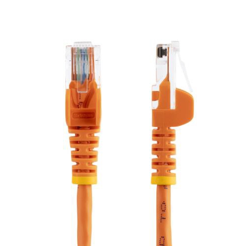 ＳｔａｒＴｅｃｈ．ｃｏｍ　カテゴリ５ｅ　ＬＡＮケーブル　ツメ折れ防止ＲＪ４５コネクタ　０．５ｍ　オレンジ　４５ＰＡＴ５０ＣＭＯＲ　１本2