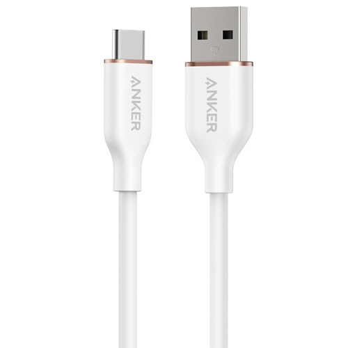 アンカージャパン　ＡＮＫＥＲ　ＵＳＢ－Ｃ　＆　ＵＳＢ－Ａ　ケーブル　Ｆｌｏｗ　０．９ｍ　クラウドホワイト　Ａ８５Ｇ１Ｎ２１　１本1
