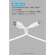 アンカージャパン　ＡＮＫＥＲ　ＵＳＢ－Ｃ　＆　ＵＳＢ－Ａ　ケーブル　Ｆｌｏｗ　１．８ｍ　クラウドホワイト　Ａ８５Ｇ１Ｎ２２　１本4