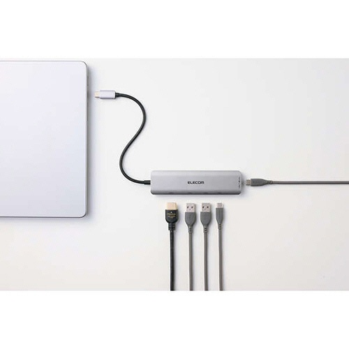 エレコム　ドッキングステーション　５ｉｎ１（ＵＳＢ　ＰＤ３．１対応）　シルバー　ＤＳＴ－０５０ＢＰ１ＳＶ　１個8