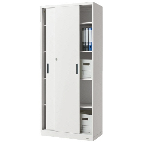 オカムラ　ＶＩＬＬＡＧＥ　ＶＳ収納　下置き専用２枚引違い　幅８００×奥行４００×高さ１８００ｍｍ　ホワイト　８ＶＳ１９Ｗ－ＺＣ２４　１台2