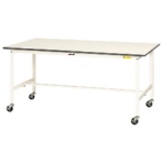 山金工業　ワークテーブル　１５０シリーズ　移動式　幅１８００×奥行９００×高さ８２６ｍｍ　ホワイト　ＳＵＰＣ－１８９０－ＷＷ　１台