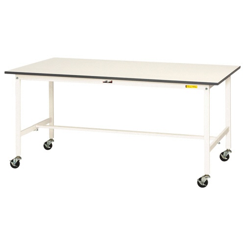 山金工業　ワークテーブル　１５０シリーズ　移動式　幅１８００×奥行９００×高さ８２６ｍｍ　ホワイト　ＳＵＰＣ－１８９０－ＷＷ　１台1