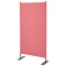 ルガテ　スクリーンパーティション　ブラックフレーム　幅８００×奥行３５０×高さ１６００ｍｍ　ピンク　ＨＰＦ０７０４－８０ＢＰＫ　１台