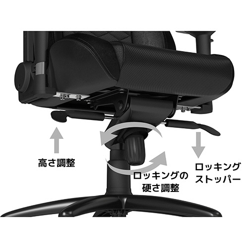 ノーブルチェアーズ　ＥＰＩＣ　ゲーミングチェア　プレミアムホワイト　ＮＢＬ－ＰＵ－ＷＨＴ－００２　１脚3