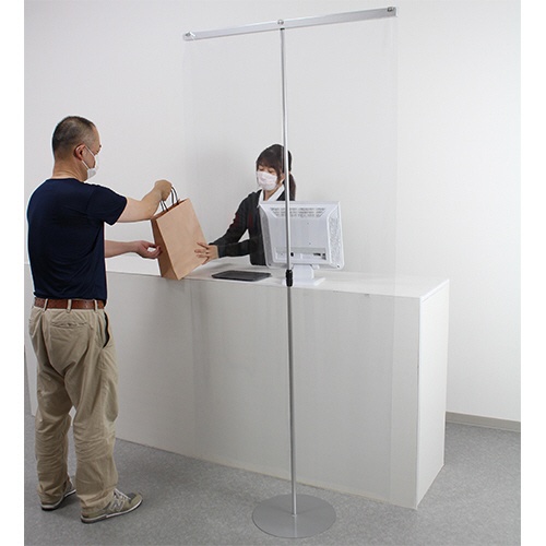 ベルク　フロアパーテーション（ビニールシートタイプ）　幅９１５×奥行３６０×高さ１１２０－２０００ｍｍ　４３６０Ｃ　１台3
