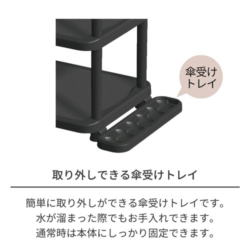 天馬　プロフィックス　くつ置けるん棚　５段ワイド　ブラック　１台4