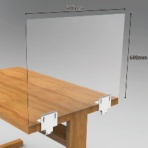 ナカバヤシ　テーブルエンドパーティション　幅９００ｍｍサイズ　ＰＴＳ－ＴＥ９０６０ＣＲ　１台