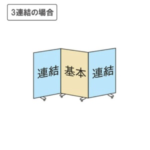 エランサ　パネルスクリーン　基本型　幅９００×高さ１８００ｍｍ　布張り　ブルー　（お客様組立）　ＣＰＳ－１８０９Ｋ－ＢＬ　１台6