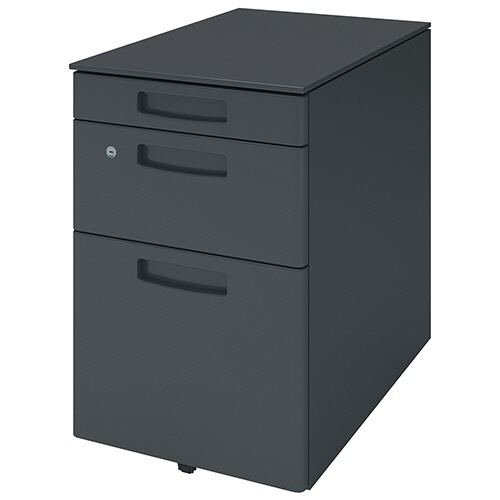 コクヨ　インベントデスク　ワゴン３段　Ａ４タイプ　ブラック　ＴＫＧ－Ｖ３Ｅ６ＡＮ３　１台1