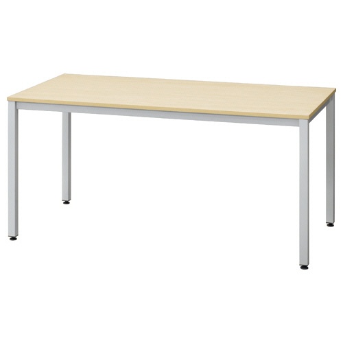エランサ　スクエアテーブル　幅１５００×奥行７５０ｍｍ　天板：ナチュラル　脚：シルバー　（組立設置込）　ＬＢＳ－１５７５ＮＡ　１台1
