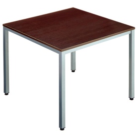 エランサ　ミーティングテーブル　正方形　ダークブラウン（お客様組立）　ＬＢＳ－０９０９ＤＢ　１台