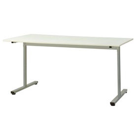 エランサ　ミーティングテーブル　Ｔ字脚　幅１５００×奥行７５０ｍｍ　ホワイト（組立設置込）　ＬＢＴ－Ｎ１５７５ＷＨ　１台