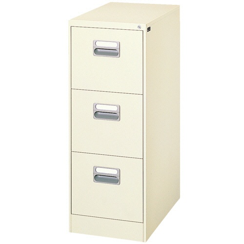 ライオン事務器　ファイリングキャビネット　Ａ４サイズ　カウンター型３段　アイボリー（お客様組立）　Ａ４－３Ｎ　１台1