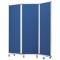 エランサ　３連スクリーン　幅１８００×奥行３５０×高さ１８００ｍｍ　ブルー（お客様組立）　ＫＳＮＮ－１８１８ＢＬ　１台